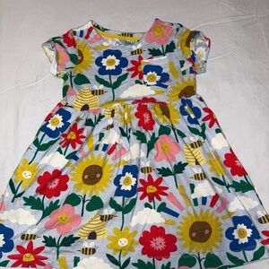 Mini Boden Sunflower and Cloud Print Dress